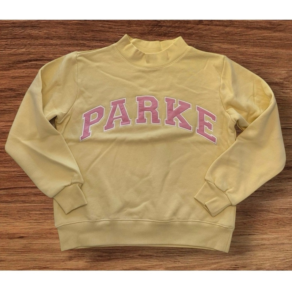 Parke Yellow and Pink Women's Crew Neck Sweater